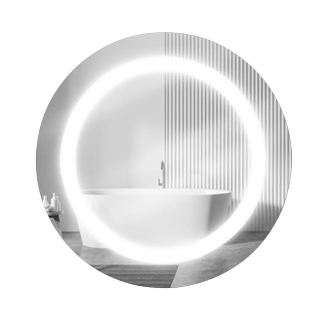 ESPELHO LED JATEADO REDONDO 90cm